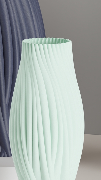 Twisted Vase, Japandi Minimalist Organic Centerpiece, Contemporary Tabletop Sculpture Holder