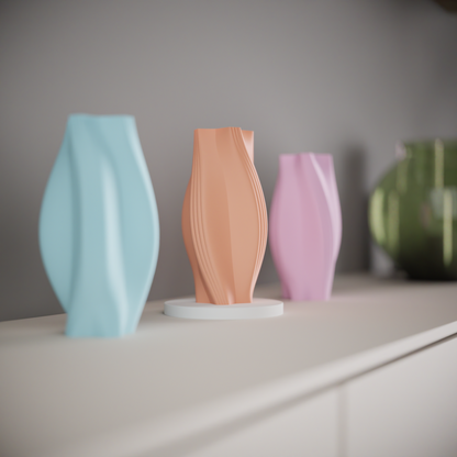 twist vase, spiral tabletop decor, minimalist bud holder, japandi statementpiece