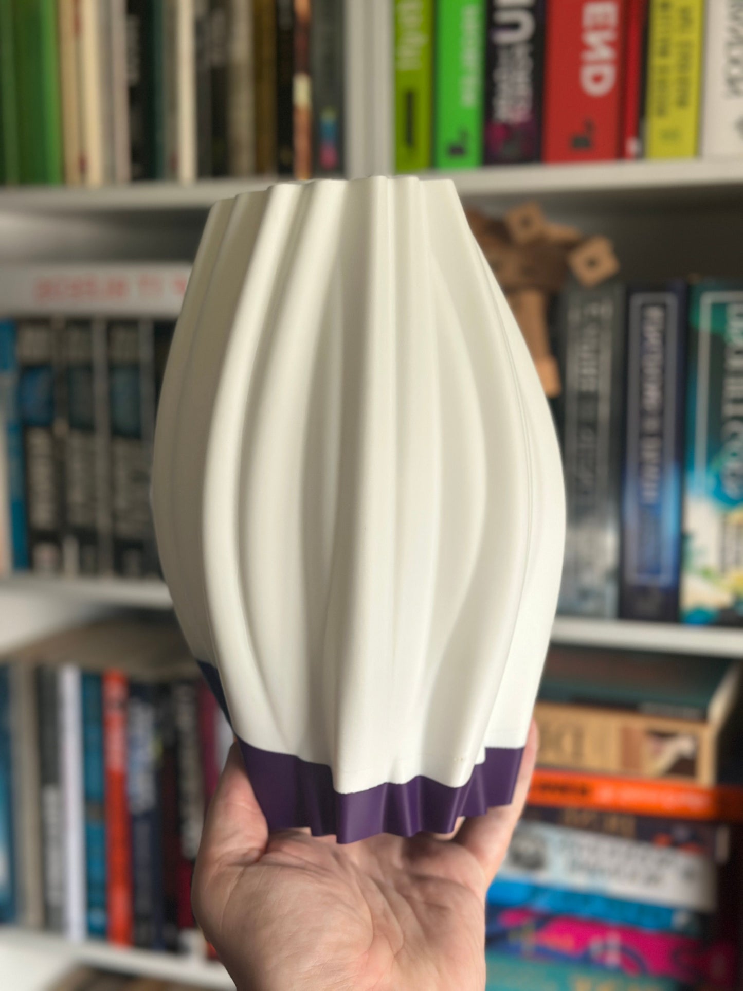 Pendant Lamp, Sculptural Flowing Shade, Removable Diffuser, Artful Ambient Lighting