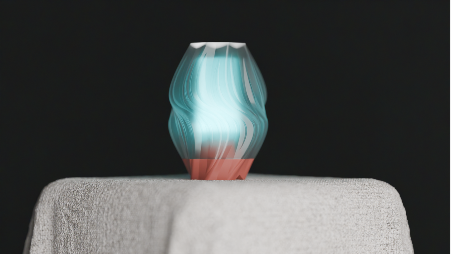 Unique Pendant Light, Flame-Form Sculptural Lighting, Modern Organic Ceiling Accent, Gentle Japandi Style Ambience