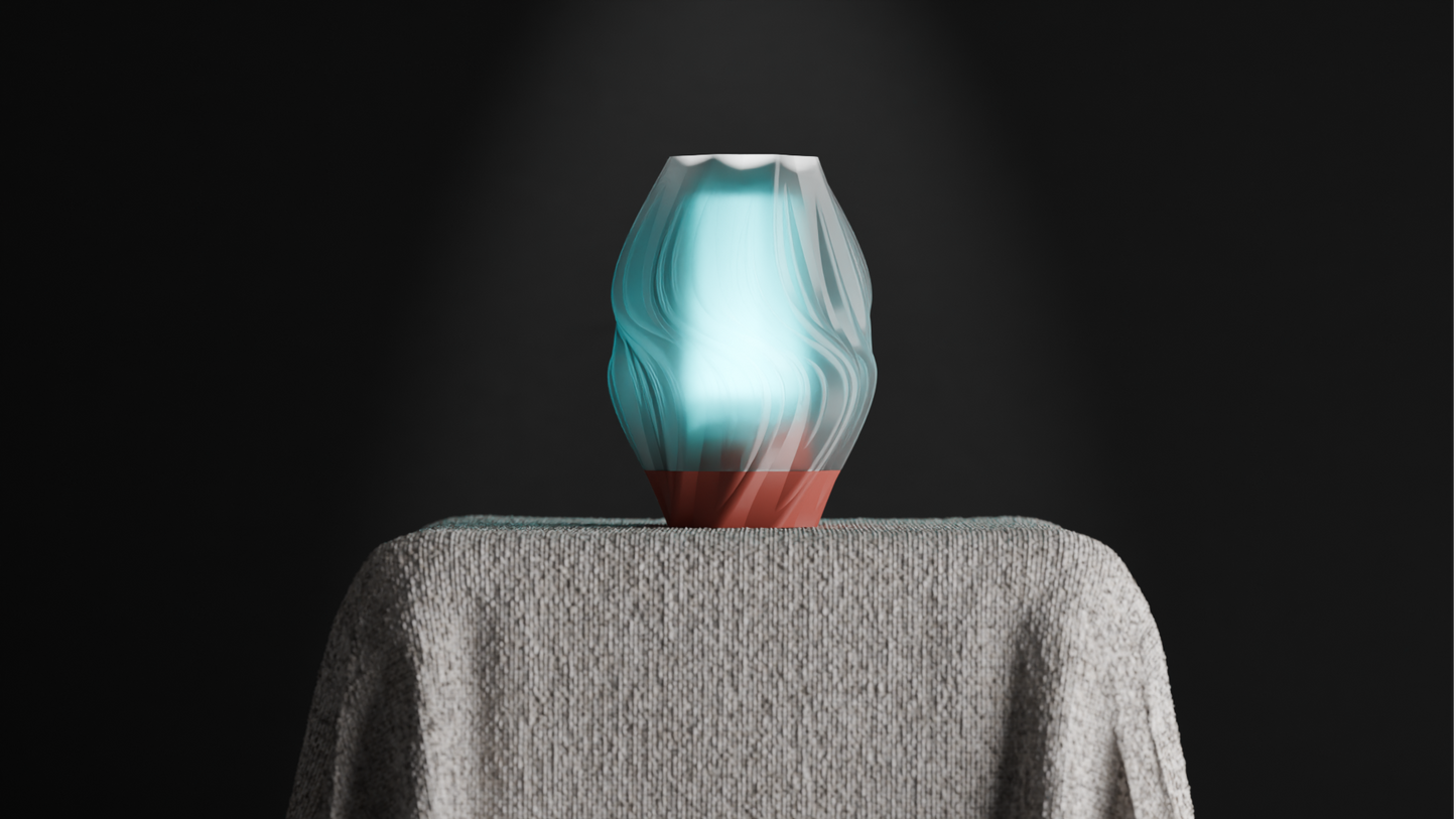 Unique Pendant Light, Flame-Form Sculptural Lighting, Modern Organic Ceiling Accent, Gentle Japandi Style Ambience