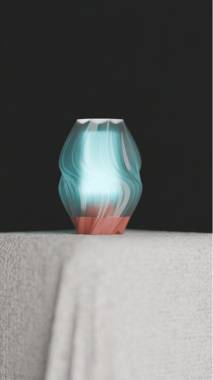 Unique Pendant Light, Flame-Form Sculptural Lighting, Modern Organic Ceiling Accent, Gentle Japandi Style Ambience