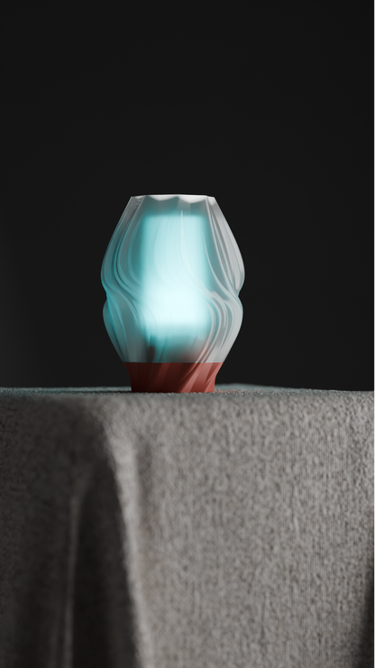 Unique Pendant Light, Flame-Form Sculptural Lighting, Modern Organic Ceiling Accent, Gentle Japandi Style Ambience