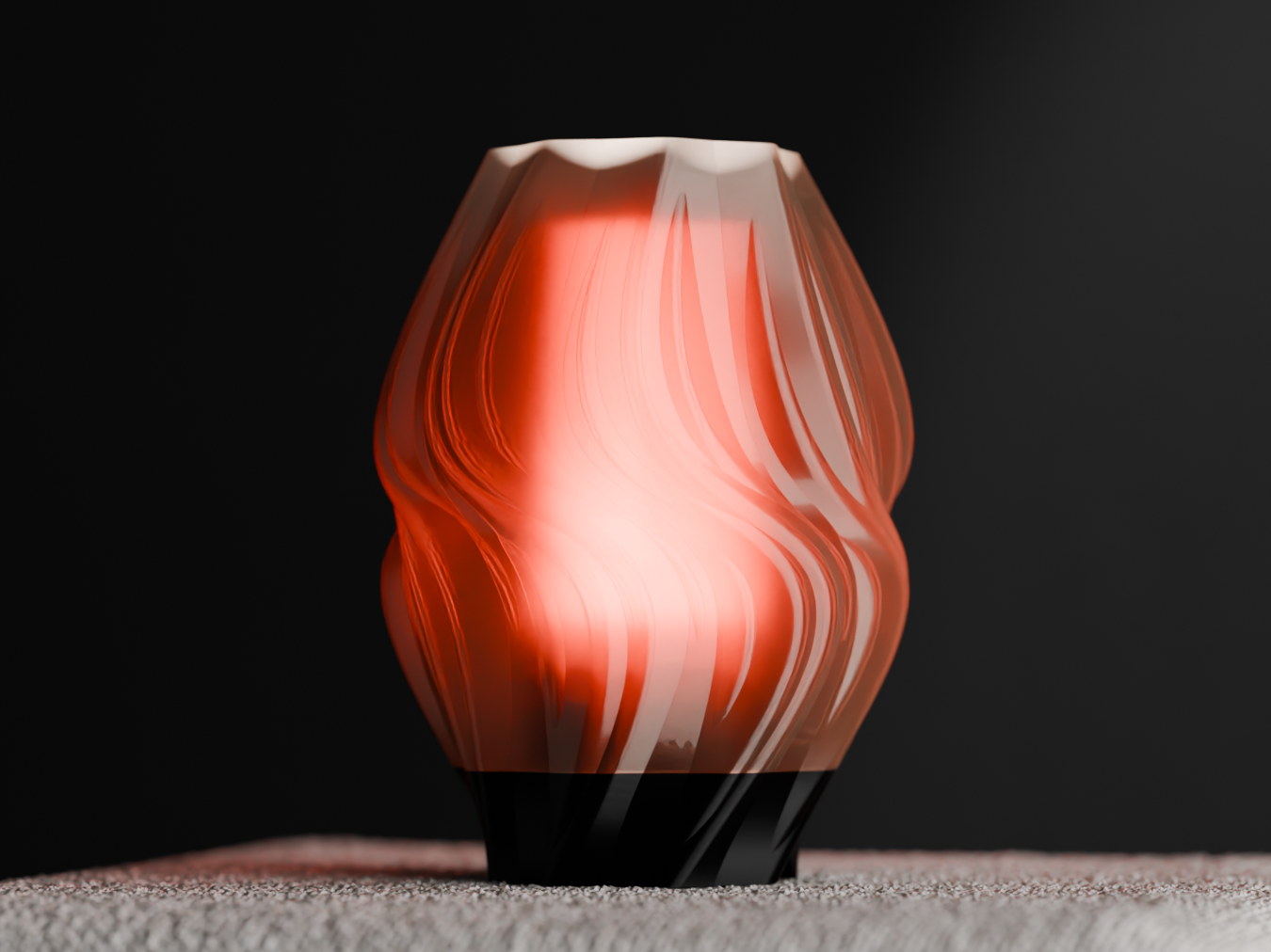 Unique Pendant Light, Flame-Form Sculptural Lighting, Modern Organic Ceiling Accent, Gentle Japandi Style Ambience