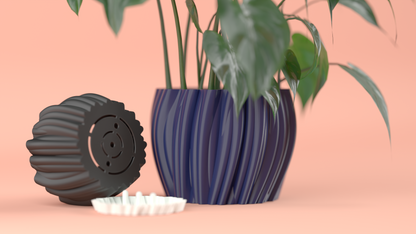 Planter Pot, Desktop Succulent Vessel, Sculptural Minimalist Statement, Geometric Decor