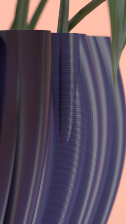 Planter Pot, Desktop Succulent Vessel, Sculptural Minimalist Statement, Geometric Decor