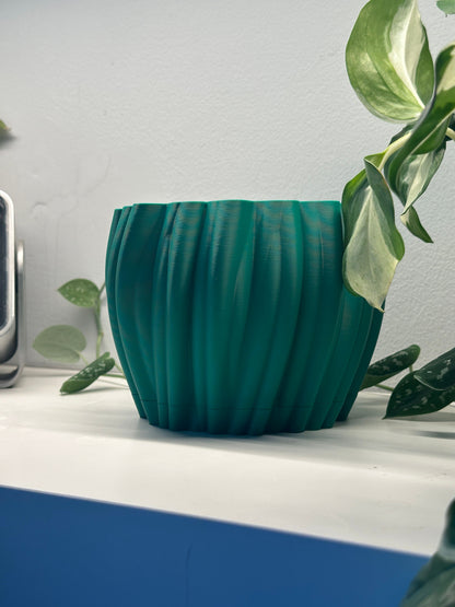 Planter Pot, Desktop Succulent Vessel, Sculptural Minimalist Statement, Geometric Decor