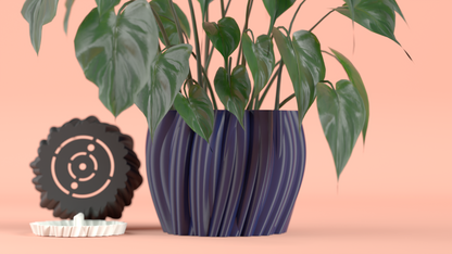 Planter Pot, Desktop Succulent Vessel, Sculptural Minimalist Statement, Geometric Decor