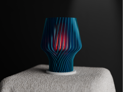 Pendant Light, Spiral Diffuser Bedside Hanging Lamp, Geometric Minimalist Ambient