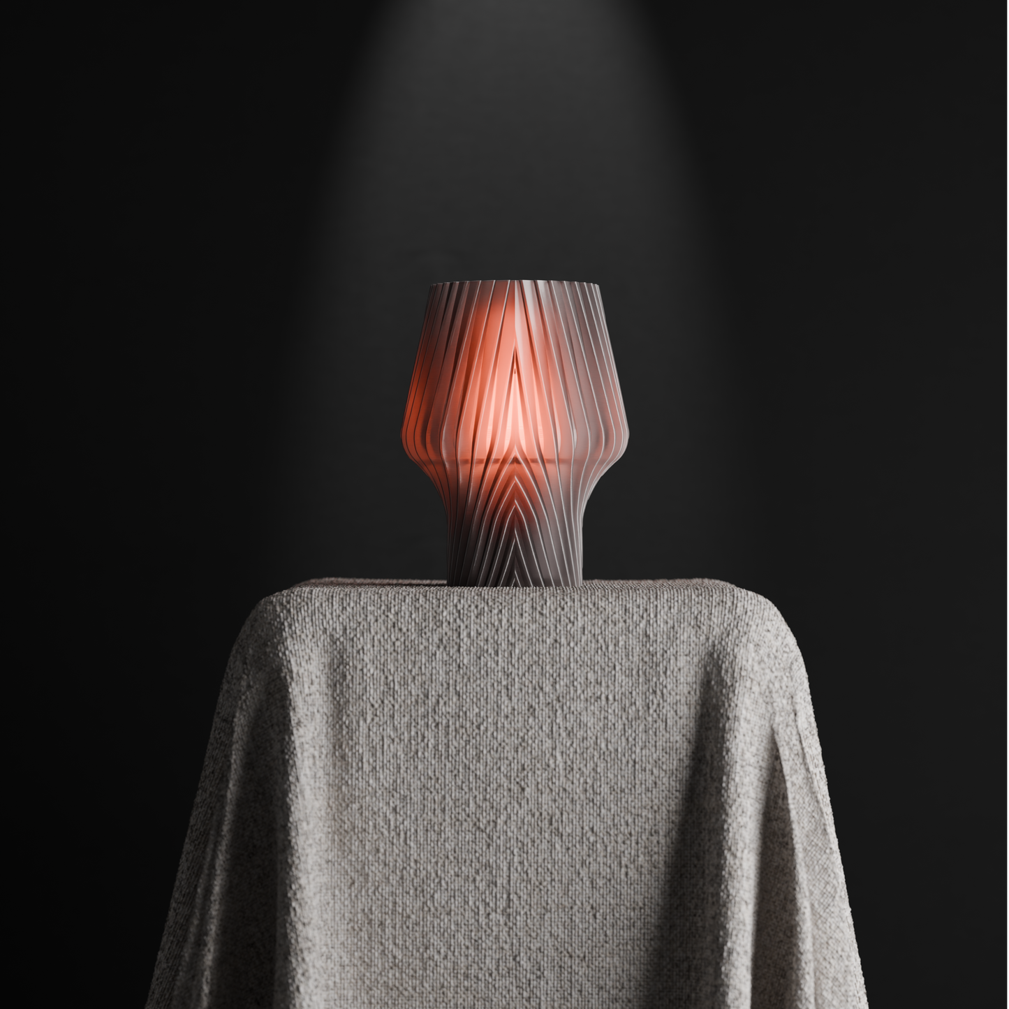 Pendant Light, Spiral Diffuser Bedside Hanging Lamp, Geometric Minimalist Ambient