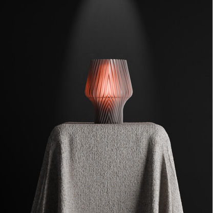 Pendant Light, Spiral Diffuser Bedside Hanging Lamp, Geometric Minimalist Ambient