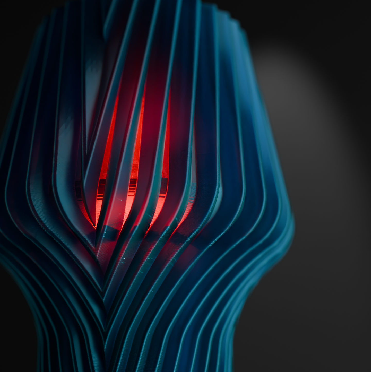 Pendant Light, Spiral Diffuser Bedside Hanging Lamp, Geometric Minimalist Ambient