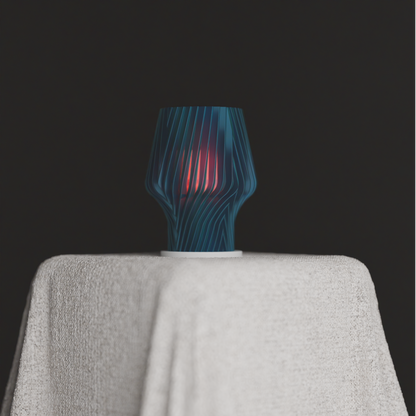 Pendant Light, Spiral Diffuser Bedside Hanging Lamp, Geometric Minimalist Ambient