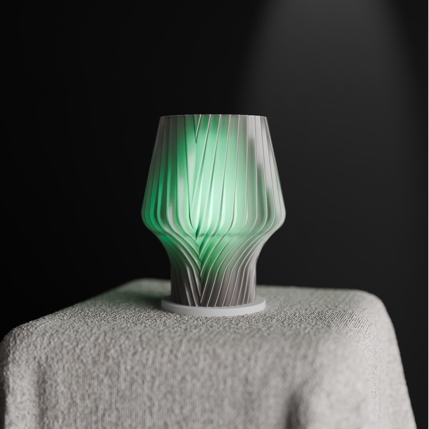 Pendant Light, Spiral Diffuser Bedside Hanging Lamp, Geometric Minimalist Ambient