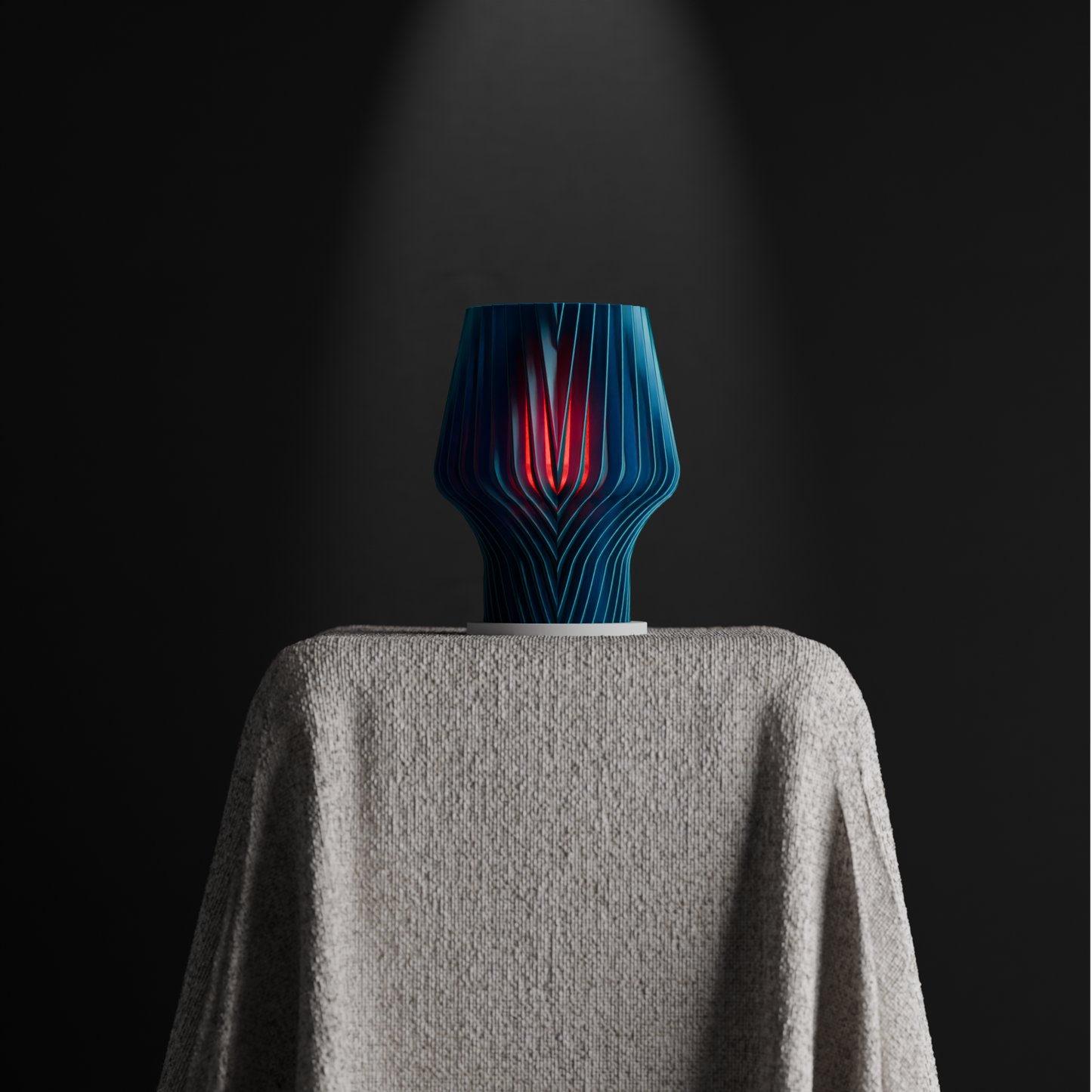 Pendant Light, Spiral Diffuser Bedside Hanging Lamp, Geometric Minimalist Ambient