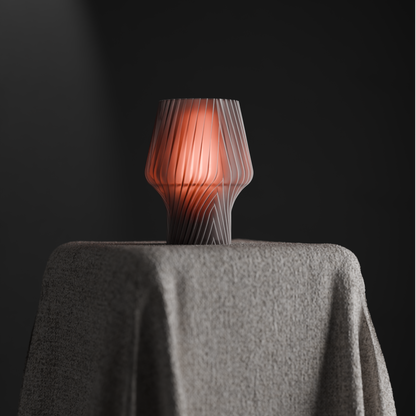 Pendant Light, Spiral Diffuser Bedside Hanging Lamp, Geometric Minimalist Ambient