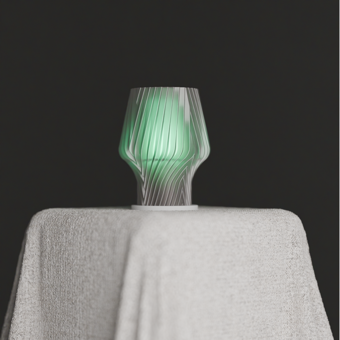 Pendant Light, Spiral Diffuser Bedside Hanging Lamp, Geometric Minimalist Ambient