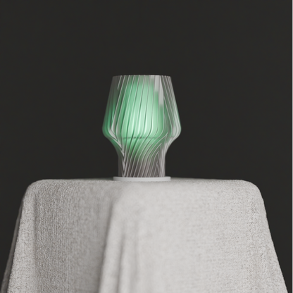 Pendant Light, Spiral Diffuser Bedside Hanging Lamp, Geometric Minimalist Ambient