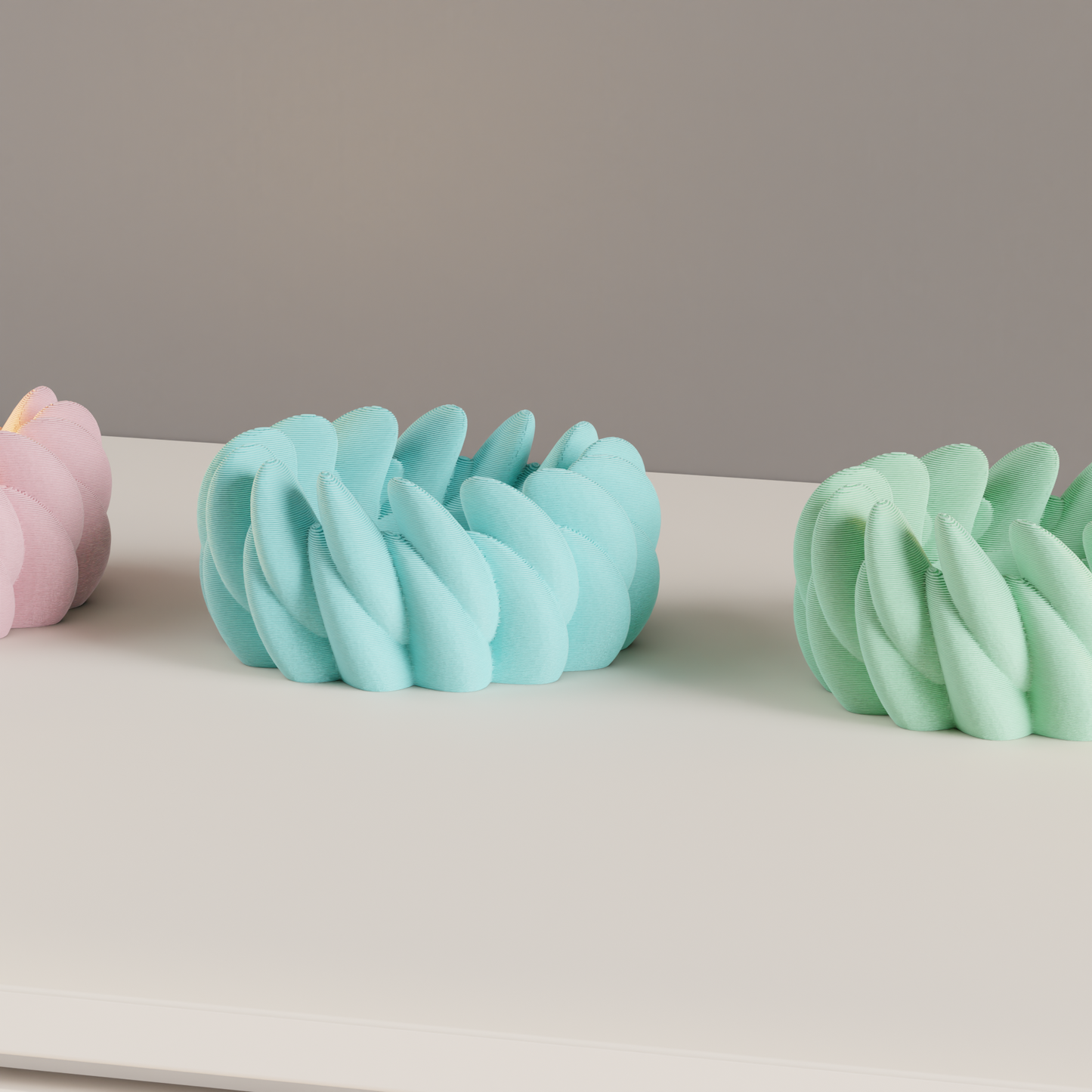 Tealight Holder, Ambient LED, Sculptural Tabletop Accent, Contemporary Nordic Petals