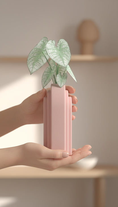 Propagation Vase, Contemporary Geometric Arch Display, Desktop Botanical Tube Planter