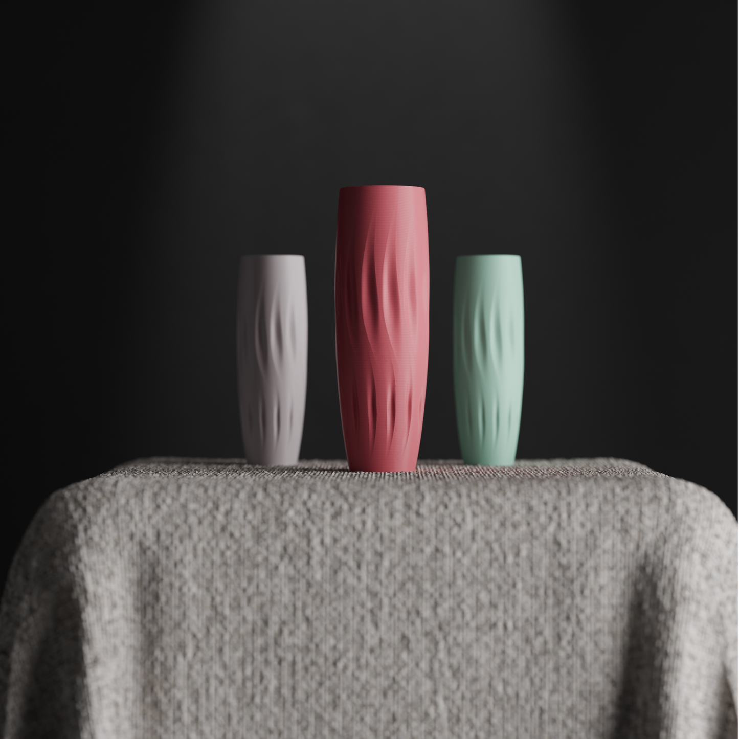 contemporary vase japandi ripple minimalist mantelpiece decor, elegant flower holder