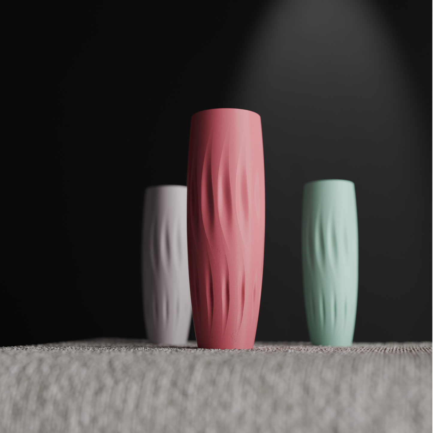 contemporary vase japandi ripple minimalist mantelpiece decor, elegant flower holder