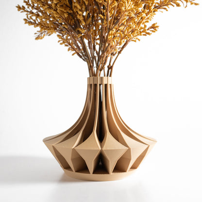 Modern Vase, Sculptural Tabletop Accent, Decorative Dried Flower Holder, Minimalist