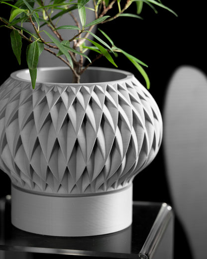 planter pot, scandinavian minimalist desk organizer succulent display modern elegant