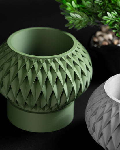 planter pot, scandinavian minimalist desk organizer succulent display modern elegant