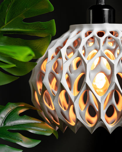 Modern Sculptural Pendant Light, Minimal Ceiling Accent, Kitchen Island Statement, Decorative Hanging Shade