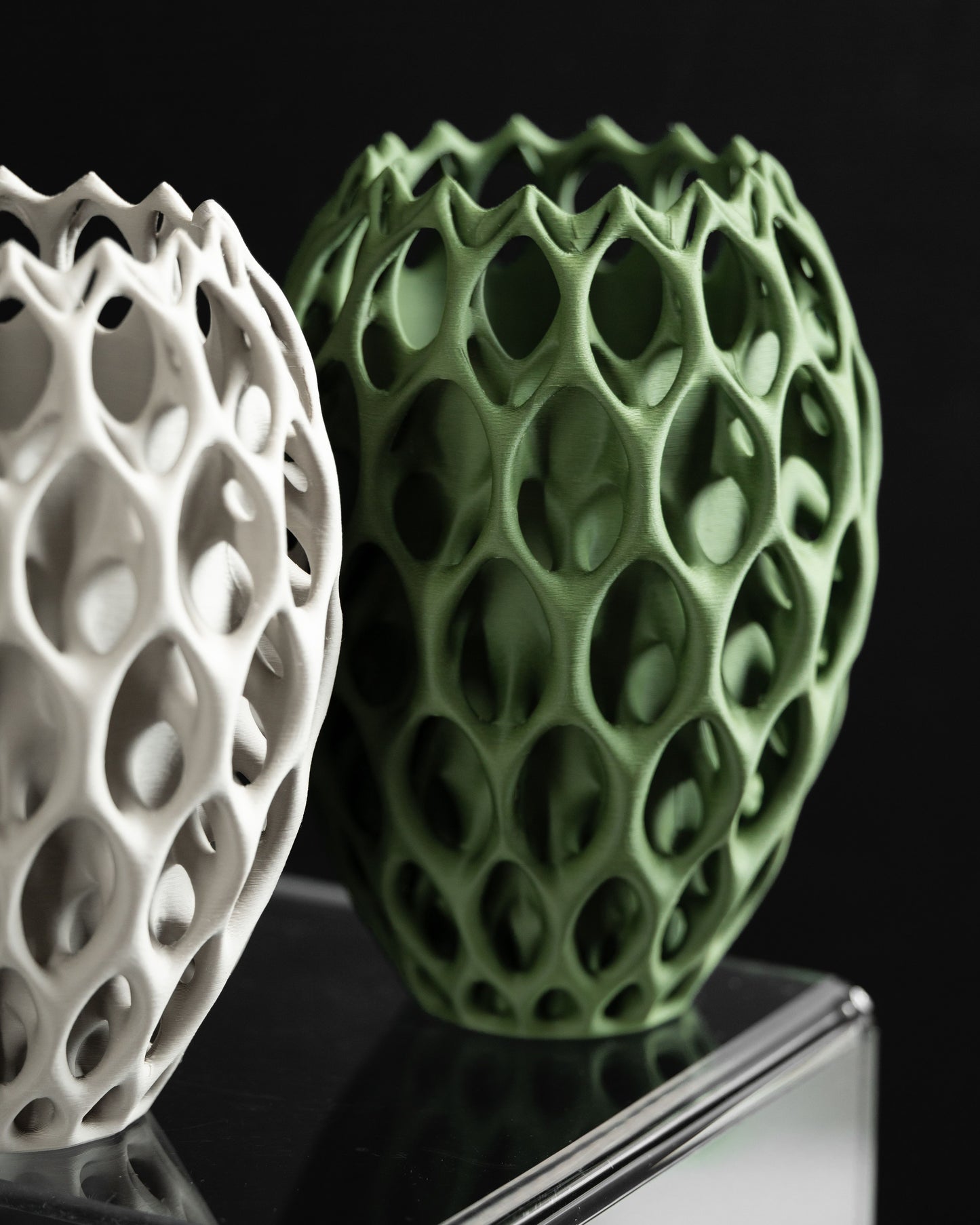 Modern Vase, Abstract Geometric Vessel, Tabletop Flower Holder, Contemporary Accent