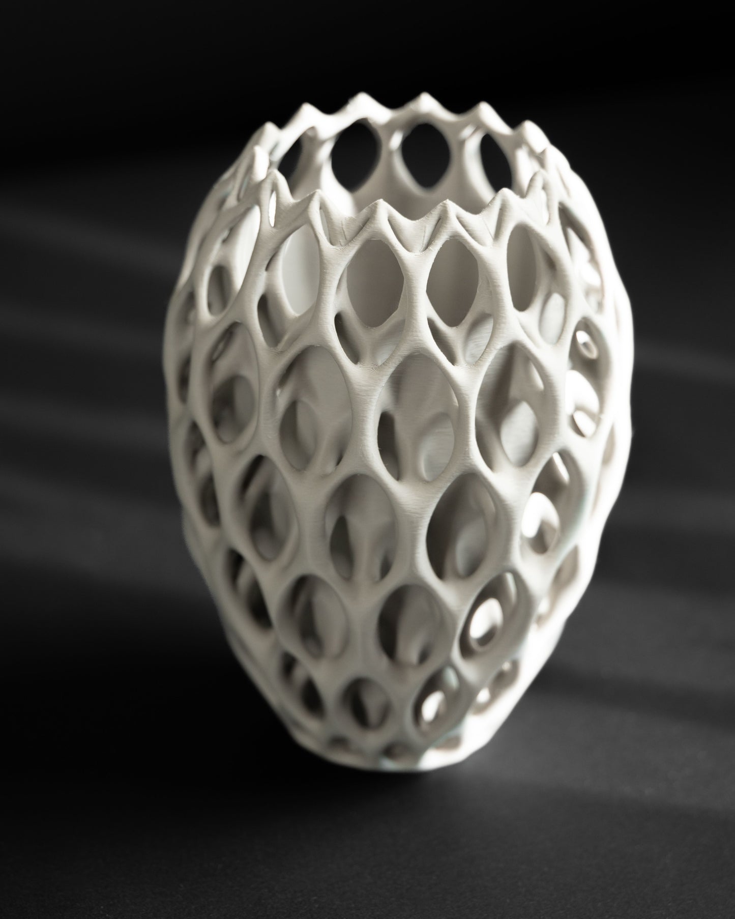 Modern Vase, Abstract Geometric Vessel, Tabletop Flower Holder, Contemporary Accent