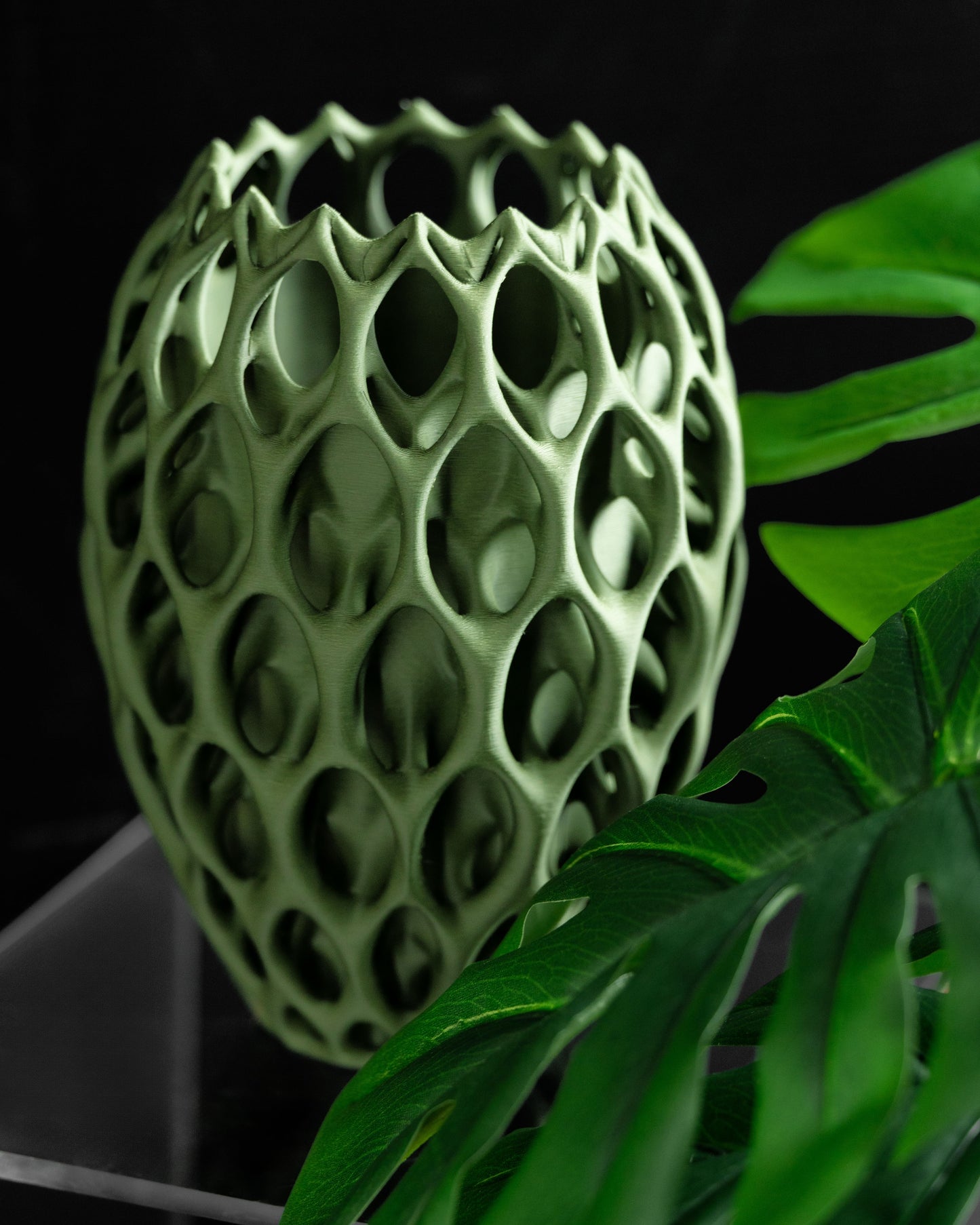 Modern Vase, Abstract Geometric Vessel, Tabletop Flower Holder, Contemporary Accent