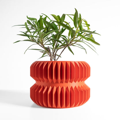 Planter Pot, Contemporary Artistic Deco Succulent Vessel, Indoor Workspace Organizer