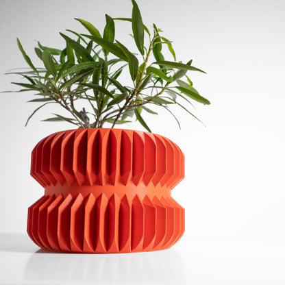 Planter Pot, Contemporary Artistic Deco Succulent Vessel, Indoor Workspace Organizer