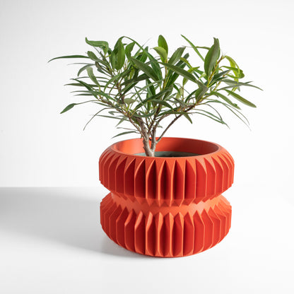 Planter Pot, Contemporary Artistic Deco Succulent Vessel, Indoor Workspace Organizer