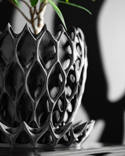 Succulent Planter, Geometric Pot, Minimalist Desk Organizer, Modern Tabletop Accent