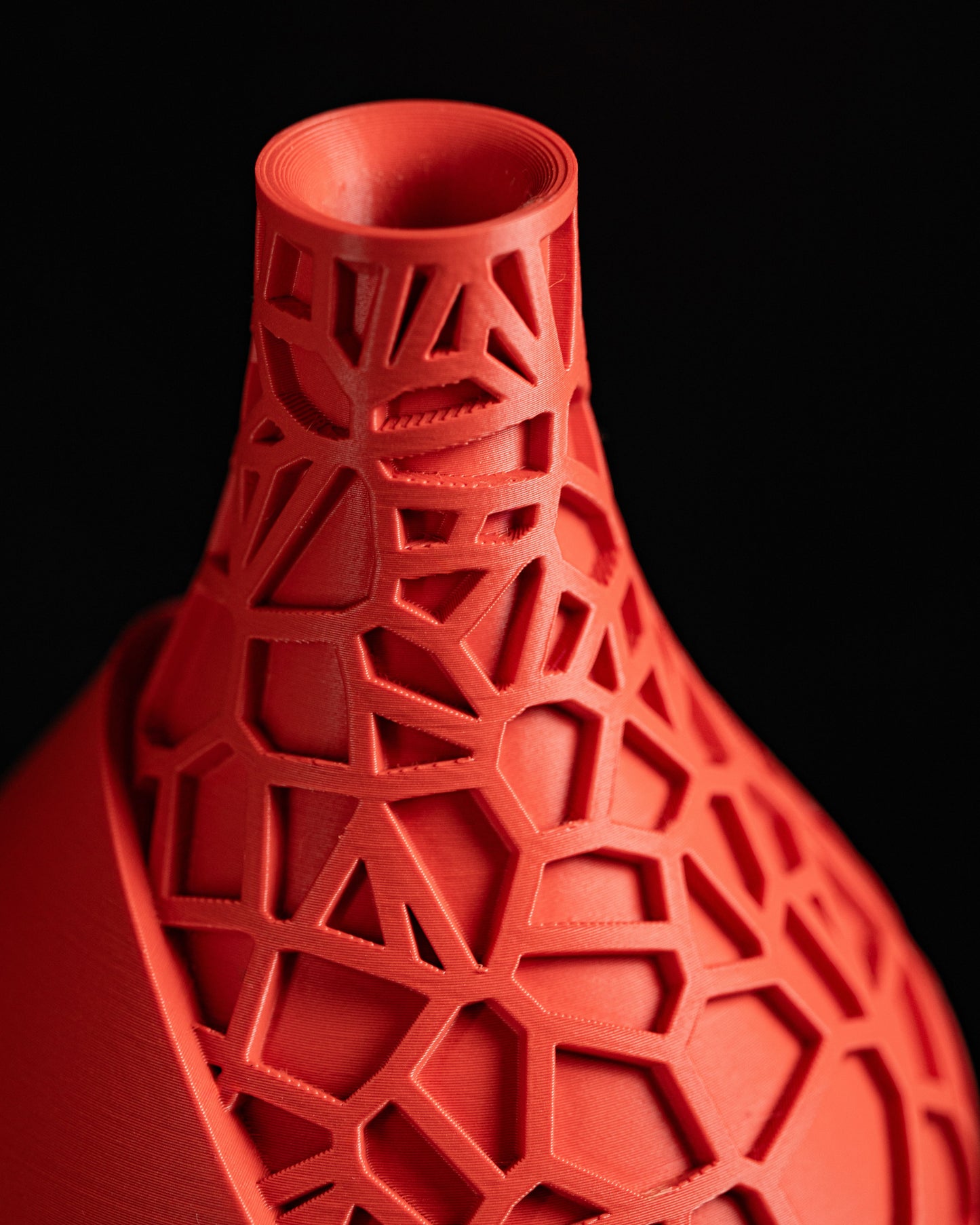 Contemporary Vase, Sculptural Flower Holder, Minimalist Tabletop Accent Modern Living