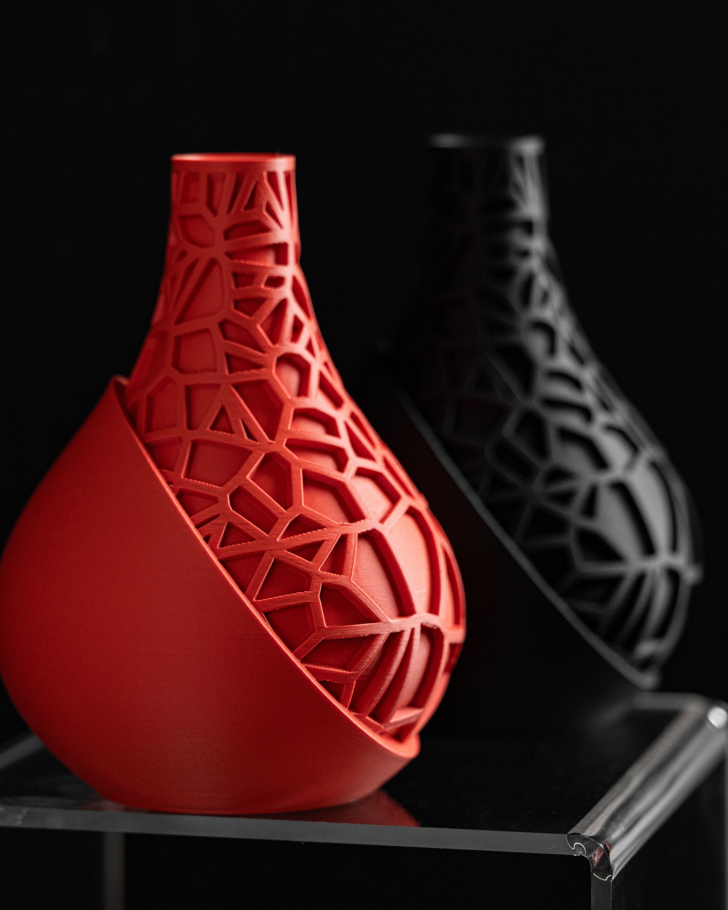 Contemporary Vase, Sculptural Flower Holder, Minimalist Tabletop Accent Modern Living