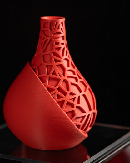 Contemporary Vase, Sculptural Flower Holder, Minimalist Tabletop Accent Modern Living