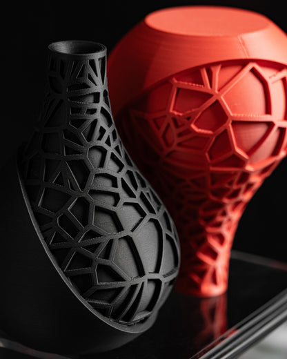 Contemporary Vase, Sculptural Flower Holder, Minimalist Tabletop Accent Modern Living