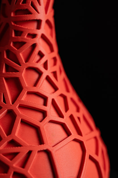 Contemporary Vase, Sculptural Flower Holder, Minimalist Tabletop Accent Modern Living