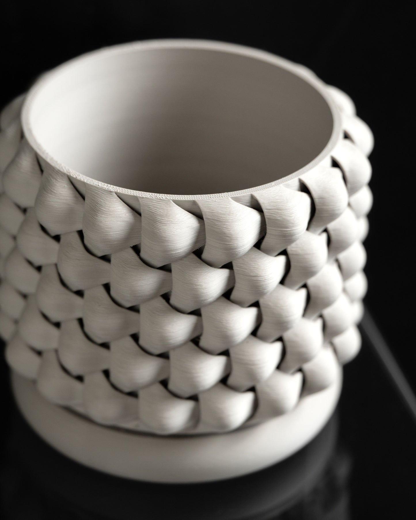 succulent planter, contemporary geometric container, minimalist indoor decor, desk organizer