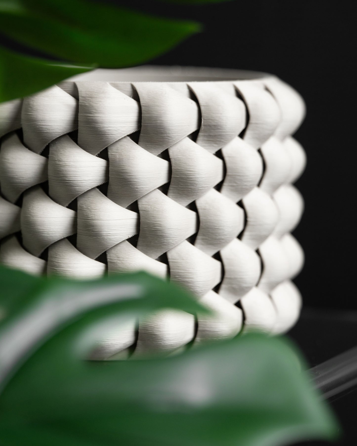 succulent planter, contemporary geometric container, minimalist indoor decor, desk organizer