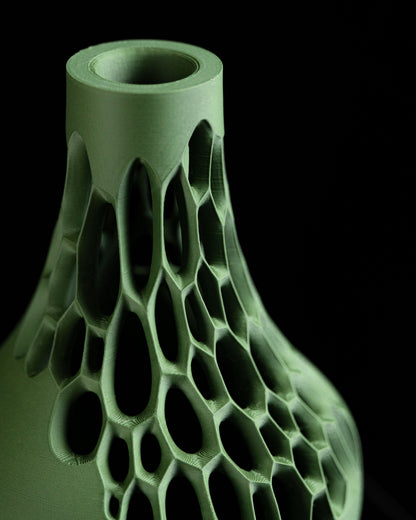 Flower Vase, Art Deco Tabletop StatementPiece, DriedStem Holder, Contemporary Accent