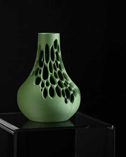 Flower Vase, Art Deco Tabletop StatementPiece, DriedStem Holder, Contemporary Accent