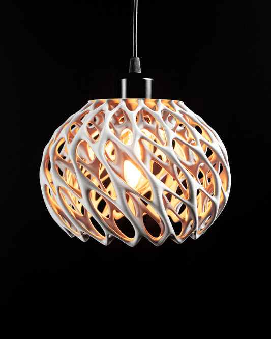 Pendant Light, Twisted Shade, Island Lighting, Japandi Modern Sculptural Minimalist