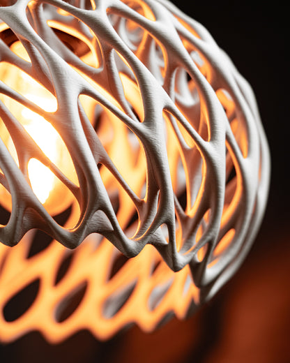 Pendant Light, Twisted Shade, Island Lighting, Japandi Modern Sculptural Minimalist