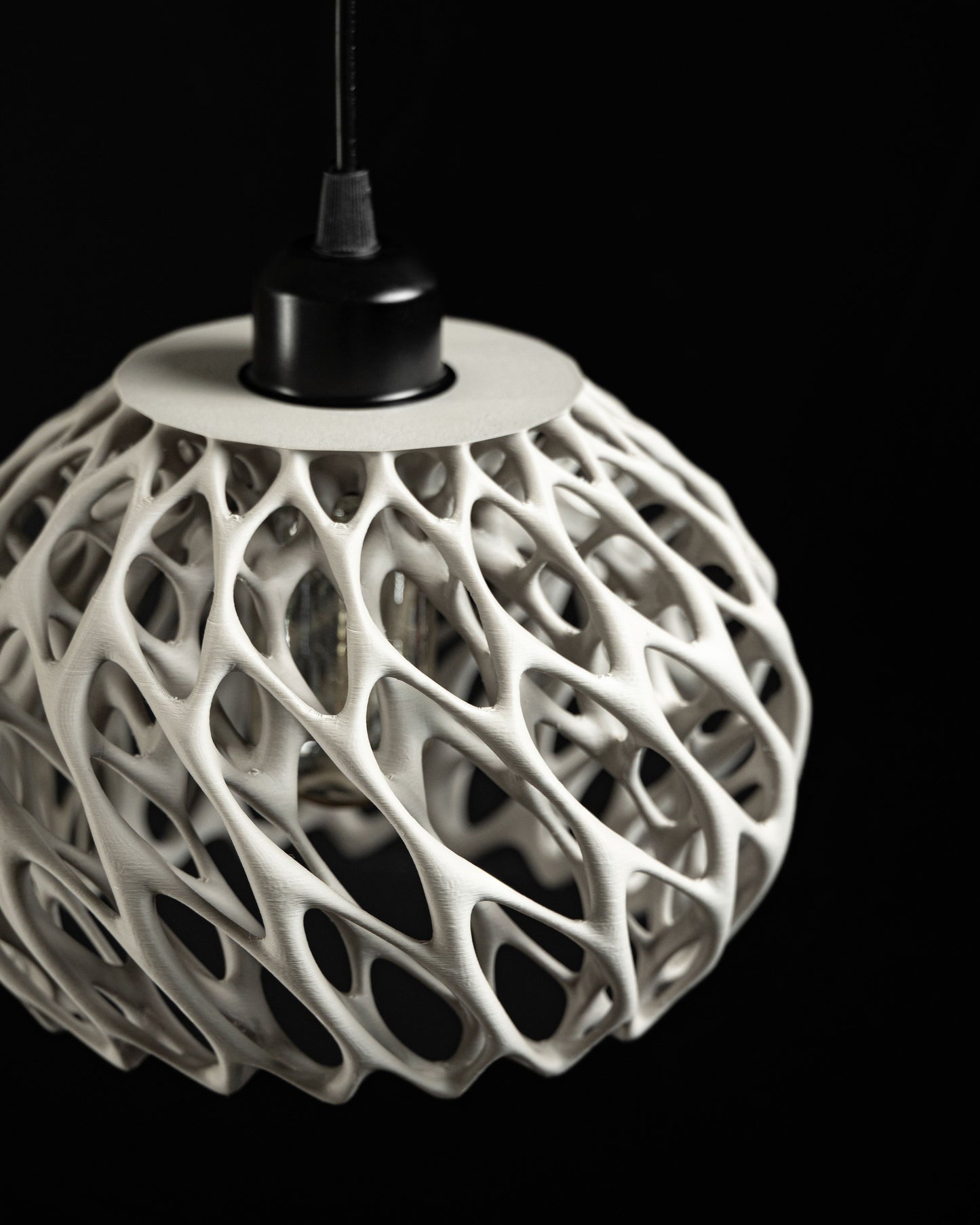 Pendant Light, Twisted Shade, Island Lighting, Japandi Modern Sculptural Minimalist