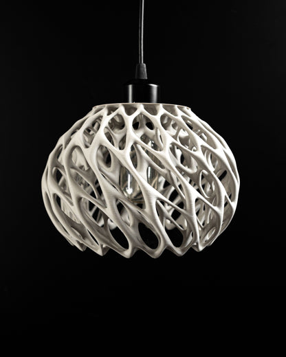 Pendant Light, Twisted Shade, Island Lighting, Japandi Modern Sculptural Minimalist